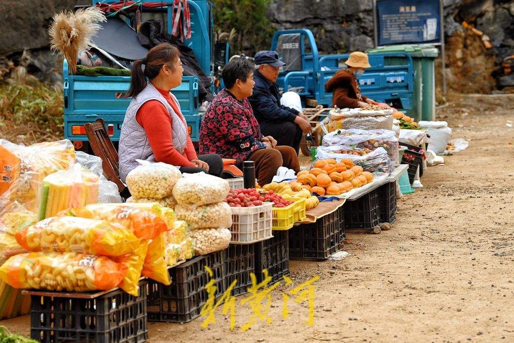 济南金秋山货上市，市民游客赏银杏、尝山货两不误