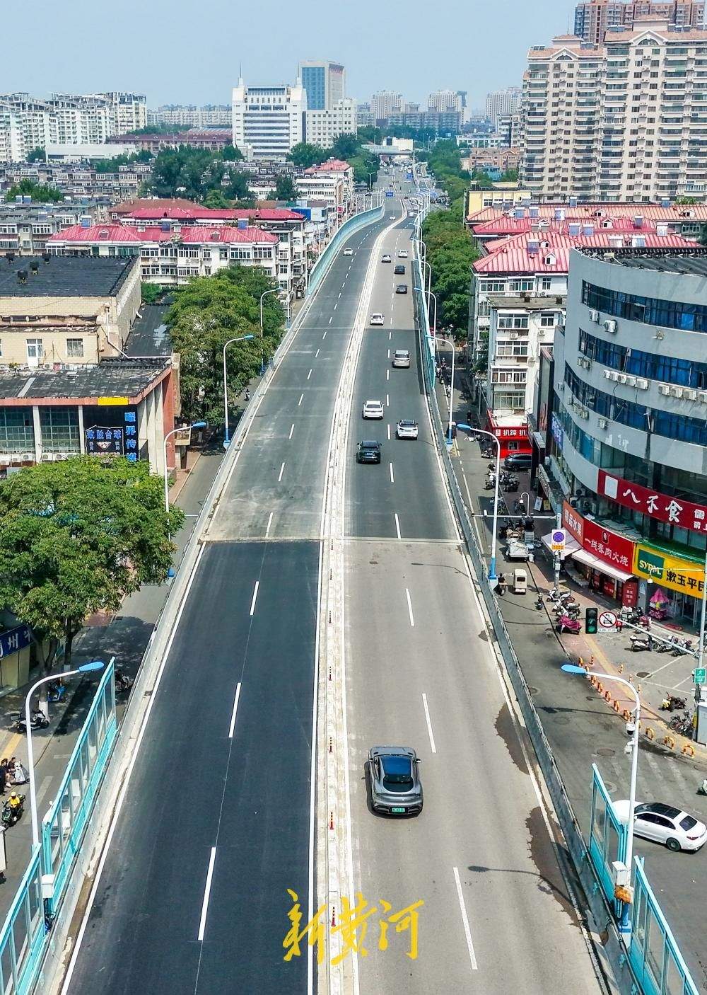 项目强省会｜纬六路高架桥大修再提速，北段引桥西侧车道恢复通车