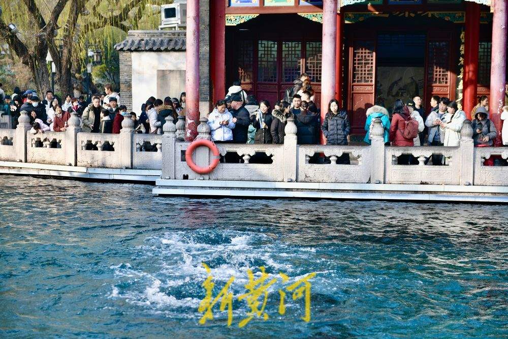 暖阳映照济南泉水欢腾 趵突泉畔迎冬日“小阳春”