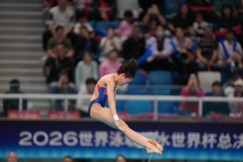 15岁蒋林静首夺跳水世界杯总决赛女子10米台冠军