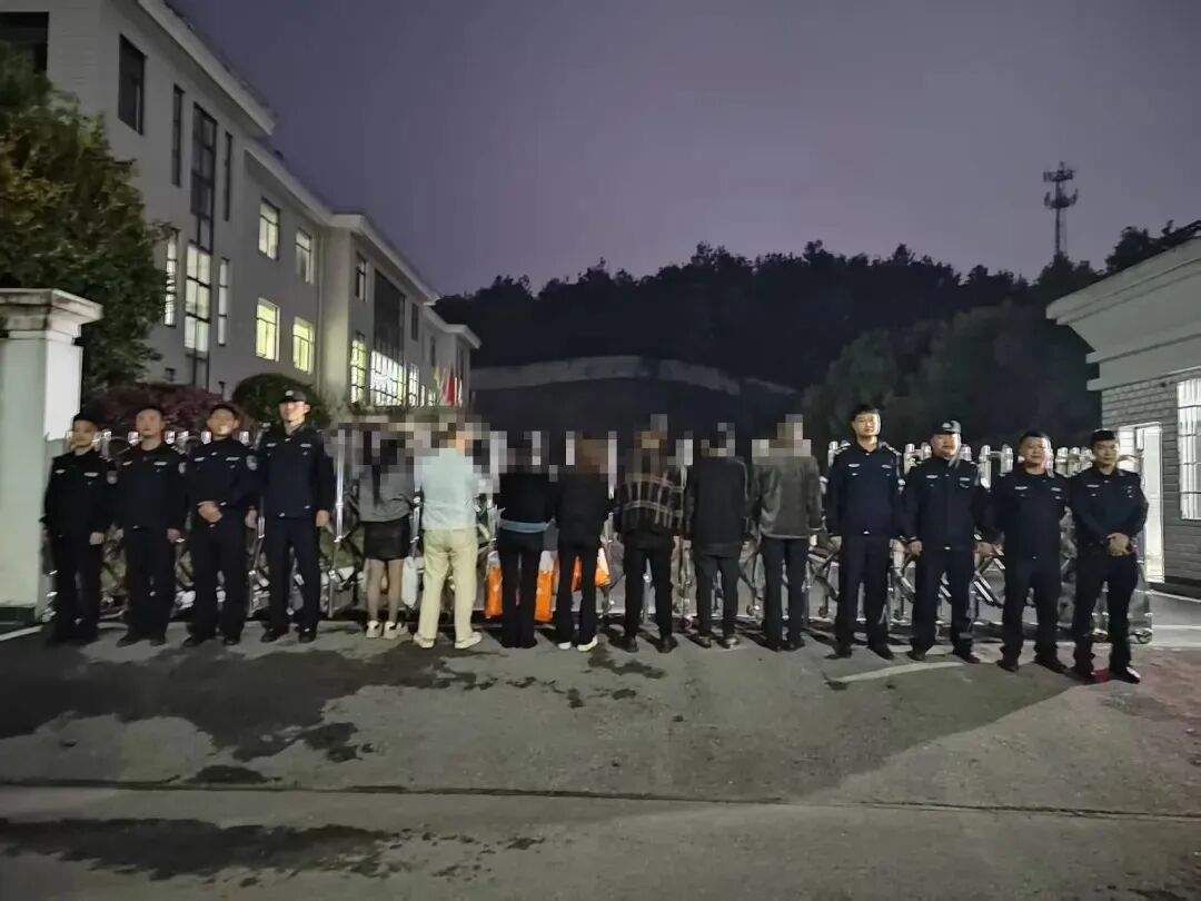 为躲避查处,多名男女在坟场聚众赌博,7人当场被抓