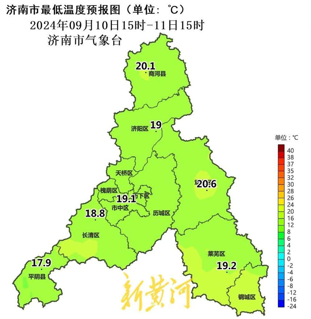 受冷空气和降雨影响，济南未来四天气温波动下降