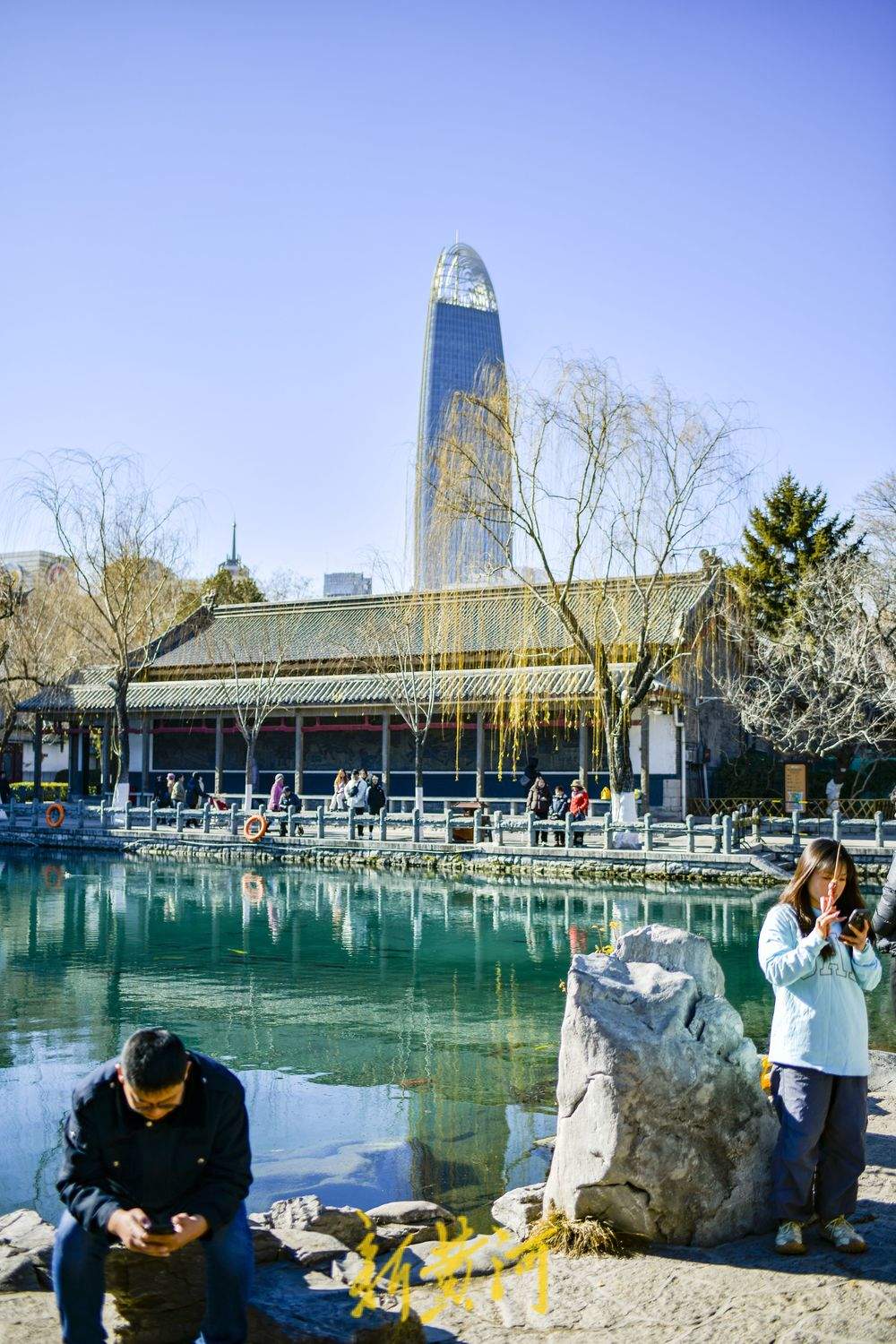 “泉”在济南冬游记｜泉城冬日暖意融融，泉池宛如水墨丹青画 