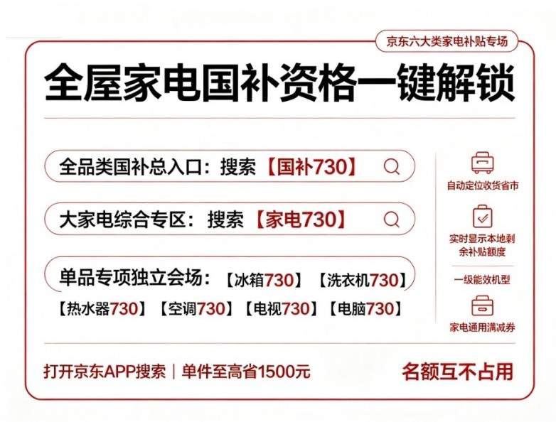 ​2026 家电换新国补完整指南｜空调冰箱洗衣机电视热水器厨电全品类政策解读！双平台搜索口令、优惠叠加思路、实操流程与避坑要点全覆盖！