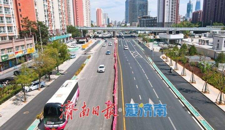 围挡撤场还路于行，济南轨道交通6号线西段沿线道路恢复通行