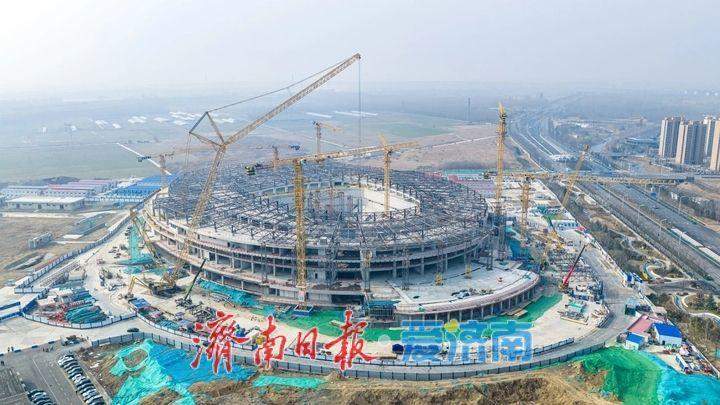 锚定节点 全力冲刺 济南黄河体育中心项目“一场两馆”加速推进