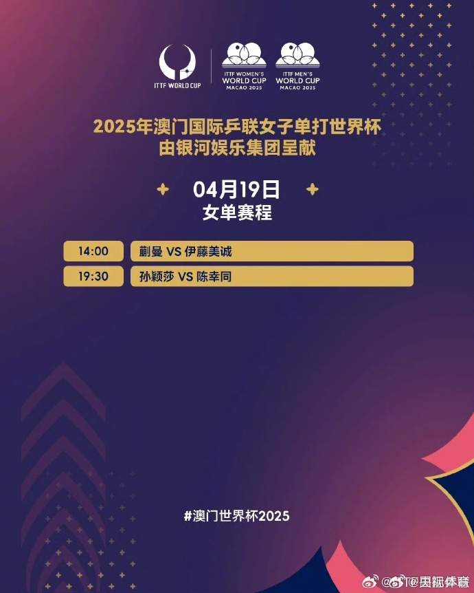 蒯曼率先晋级决赛！国乒女单提前包揽冠亚军