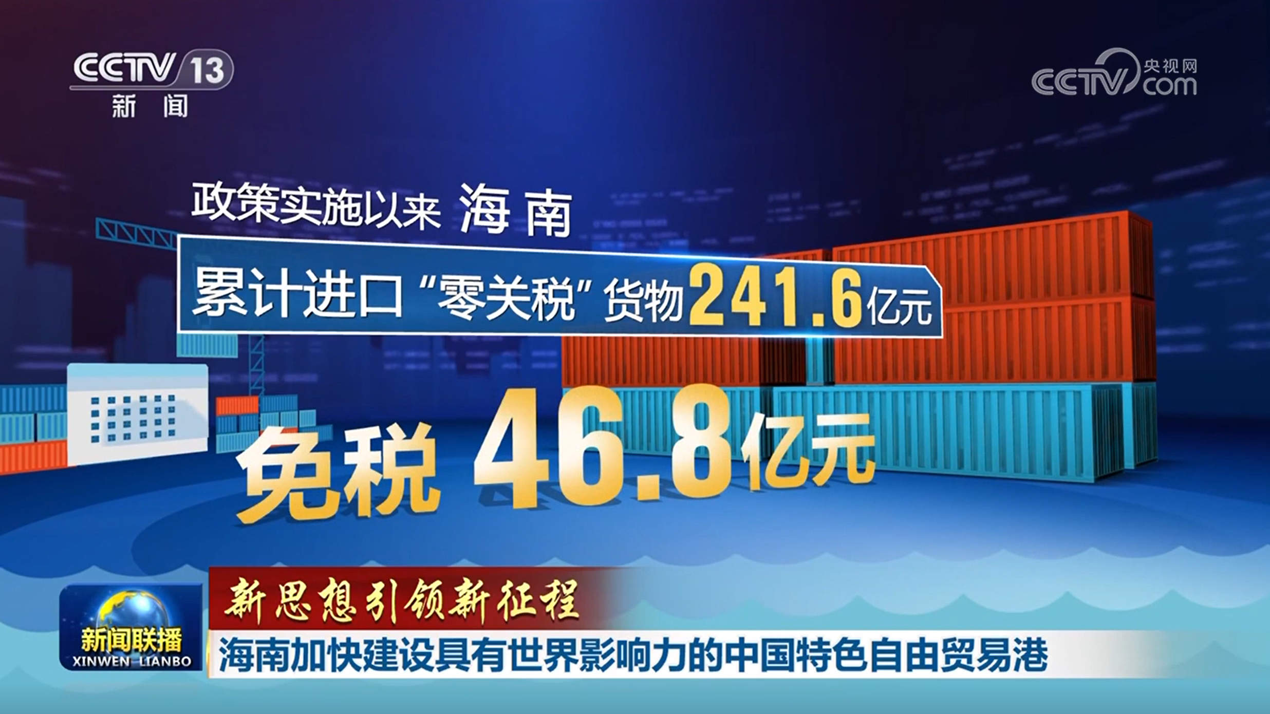 【新思想引领新征程】海南加快建设具有世界影响力的中国特色自由贸易港