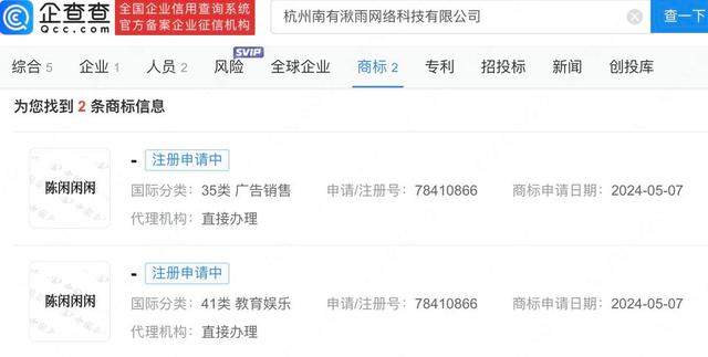 浙大百万网红陈娴已有多家公司 均为存续状态