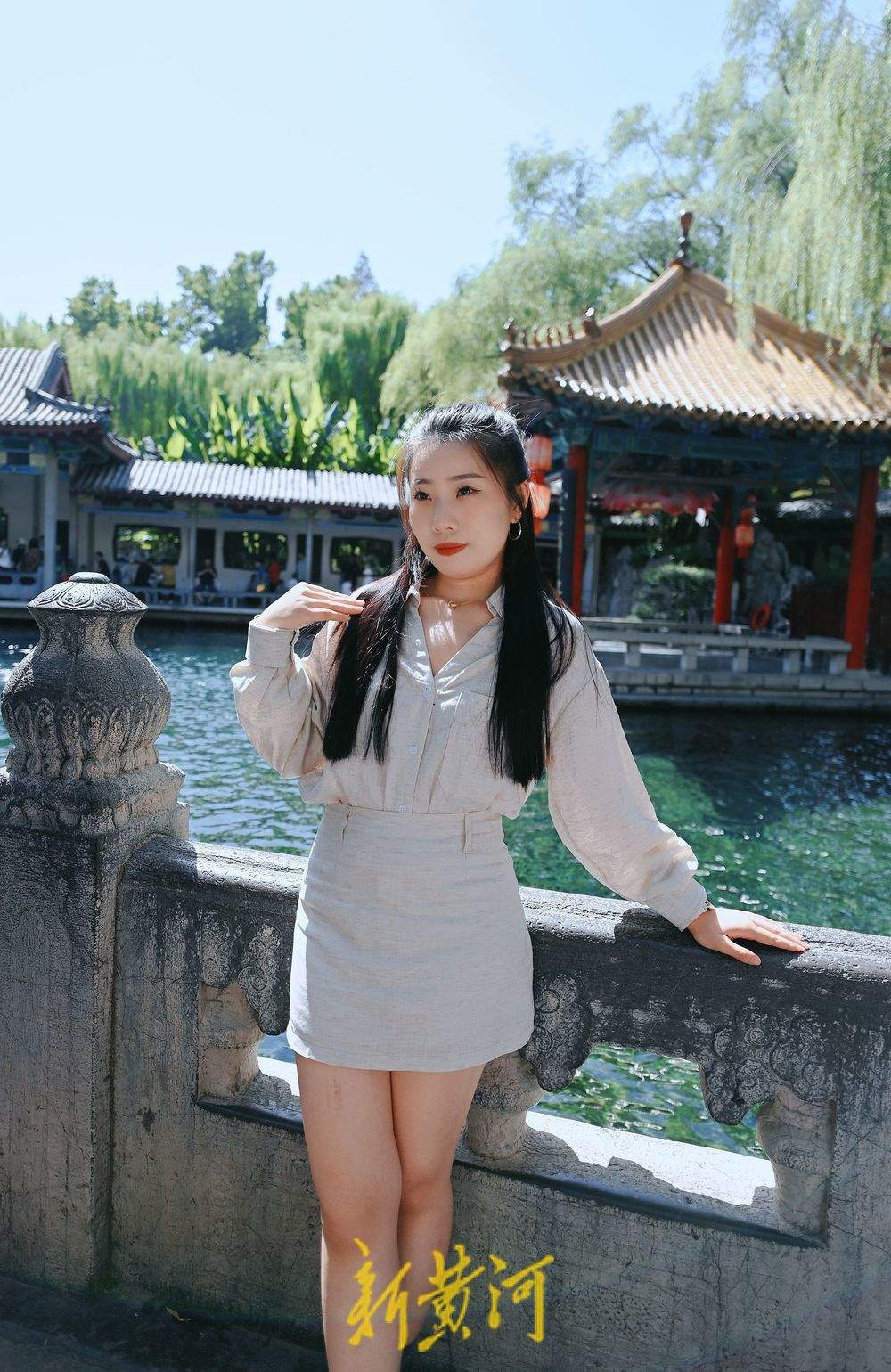 趵突泉水位突破29米，“月牙飞瀑”欢畅喷涌