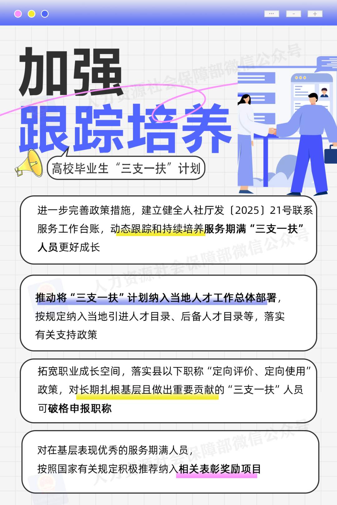 @高校毕业生 2025年“三支一扶”计划来了，一图了解