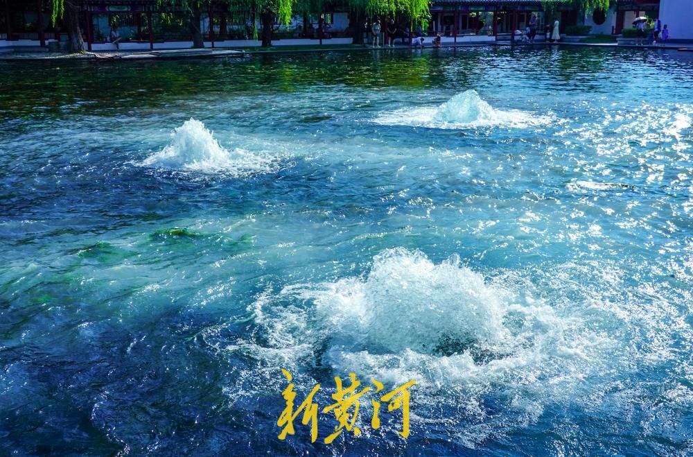 五峰直上水气蒸腾，百脉泉梅花泉“怒放”迎客