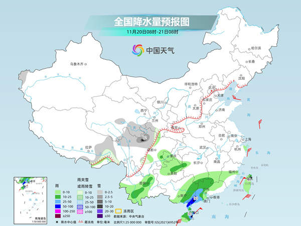 华南沿海有较强风雨部分地区有暴雨 我国大部气温止跌回升