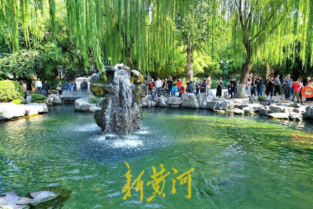 趵突泉水位刷新纪录，五龙潭“月牙飞瀑”胜景壮观