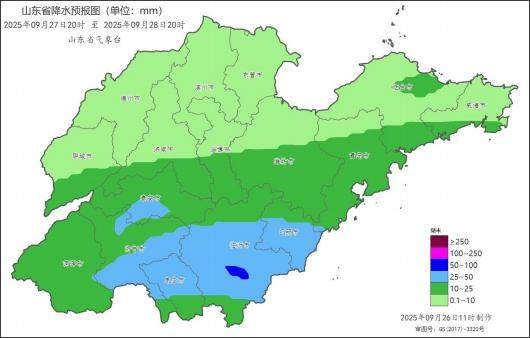 山东新一轮降雨即将上线！26日—28日中到大雨局部暴雨