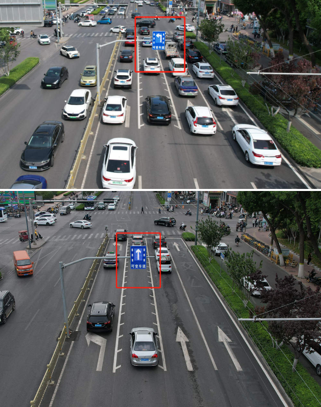 泺源大街与南门大街路口设置可变车道 通行效率提高