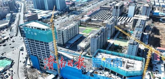 济南地铁2号线腊山站上盖商业综合体有序推进