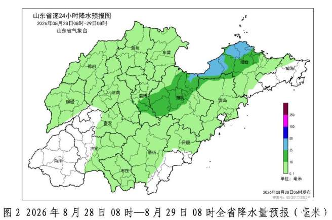 山东今明两天降雨持续，30日有个大晴天