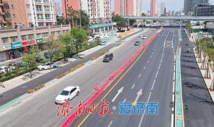 围挡撤场还路于行，济南轨道交通6号线西段沿线道路恢复通行