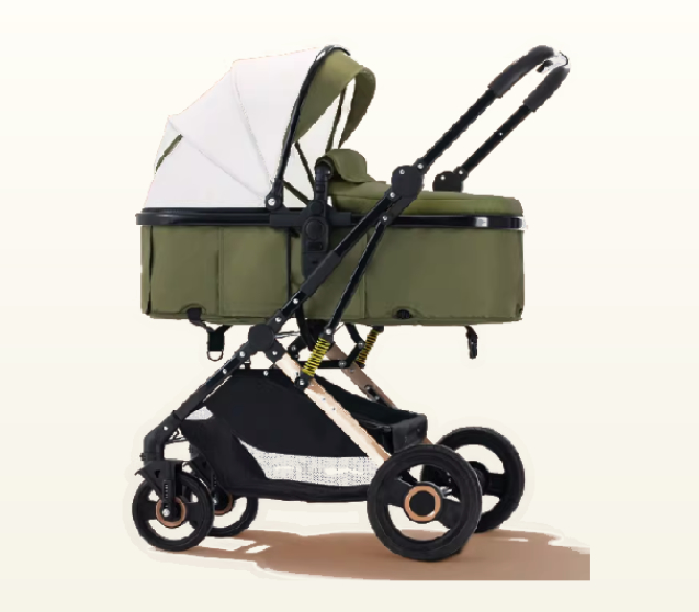 独自带娃出行国产婴儿车怎么选？全地形避震+单手换向+护脊安全解析