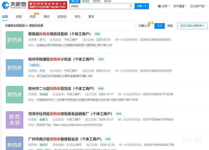 除了“胖都来”,还有“胖南来”“胖西来” 算不算侵权?