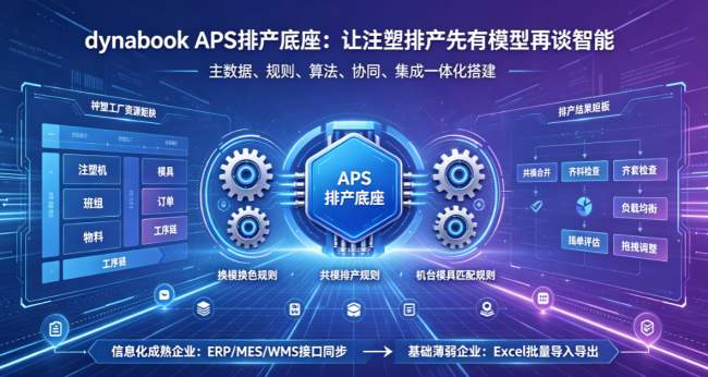 dynabook 面对注塑行业APS生产排程的破局之道