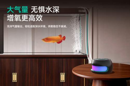 水族设备“内卷”新高度：BESSN（贝森）DA6氧气泵竟然会发光