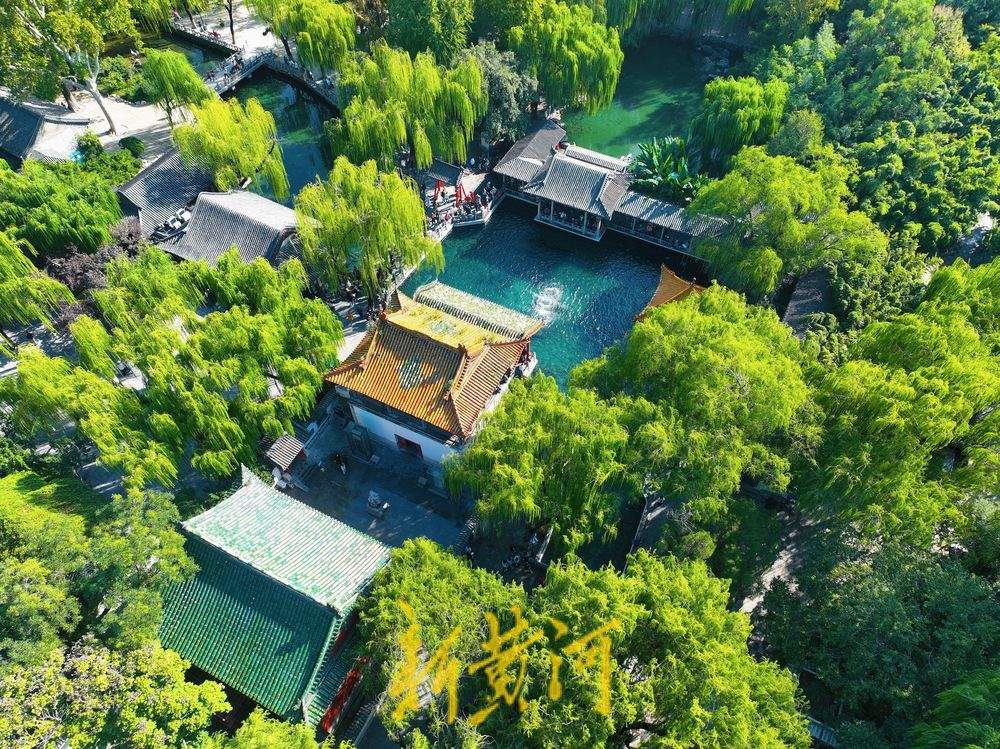 济南趵突泉水位半个月涨幅超一米 游客争睹胜景