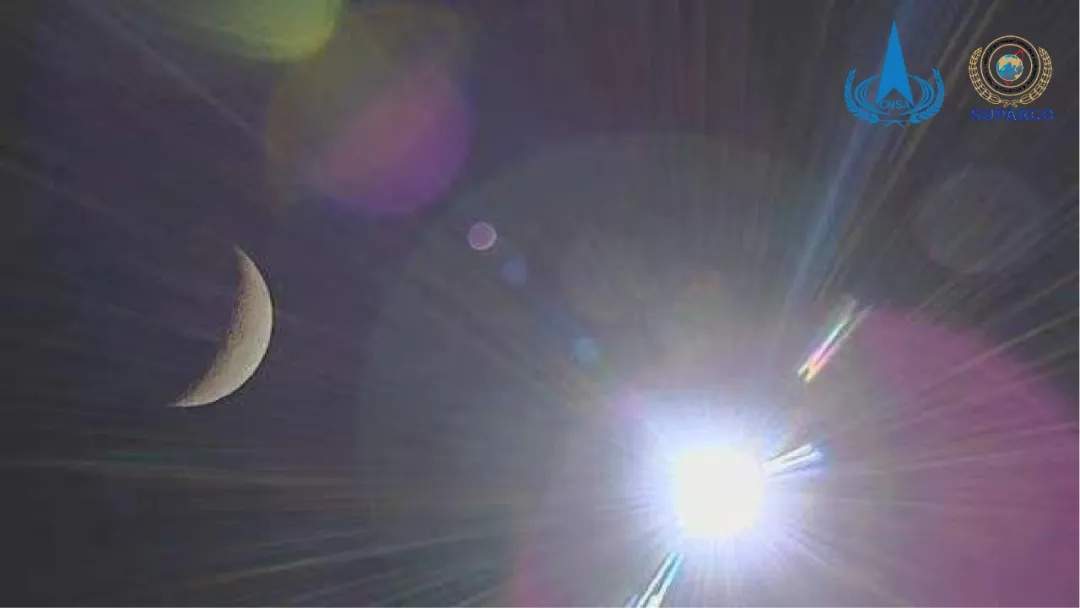 嫦娥六号任务，巴铁卫星拍的月亮和太阳照片来了！