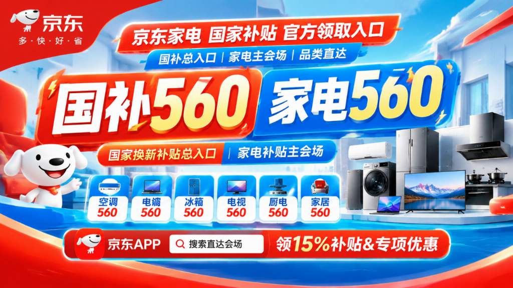 家电一级能效和二级能效差多少？京东搜【家电560】算省电账+15%国补，对比表怎么选？
