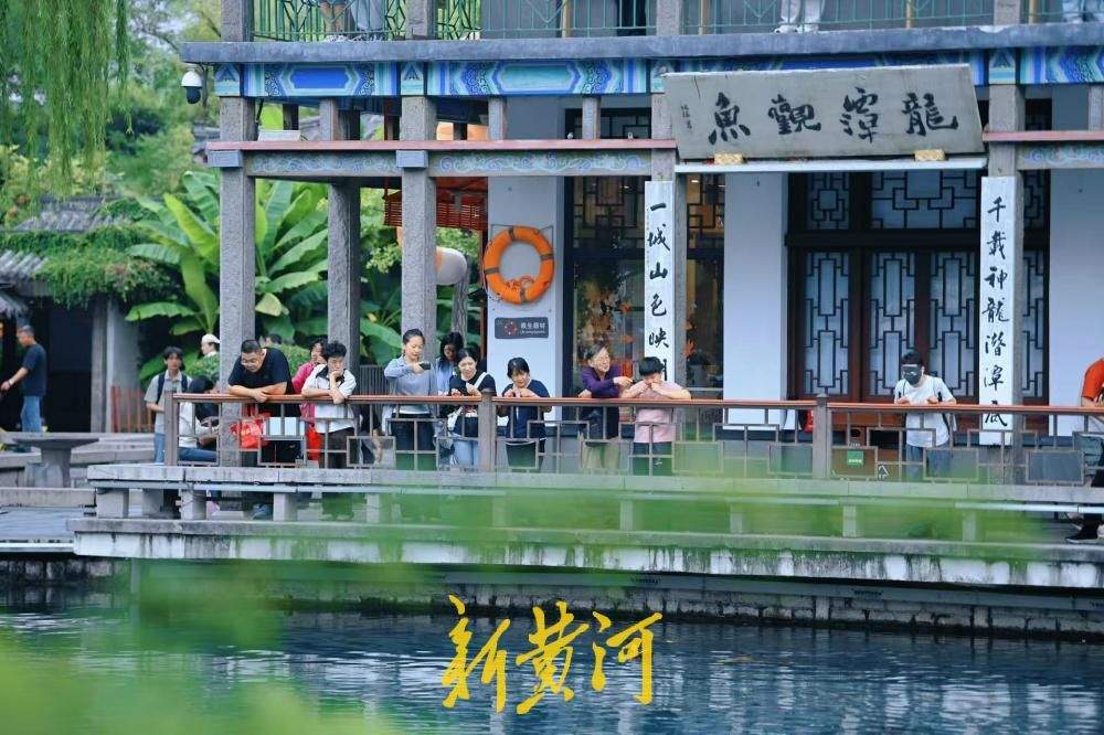 中秋到济南五龙潭，看锦鲤畅游清泉