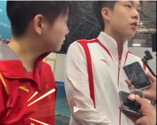 看淡了！王楚钦躲采访:放过我们 想下班的心溢出屏幕了