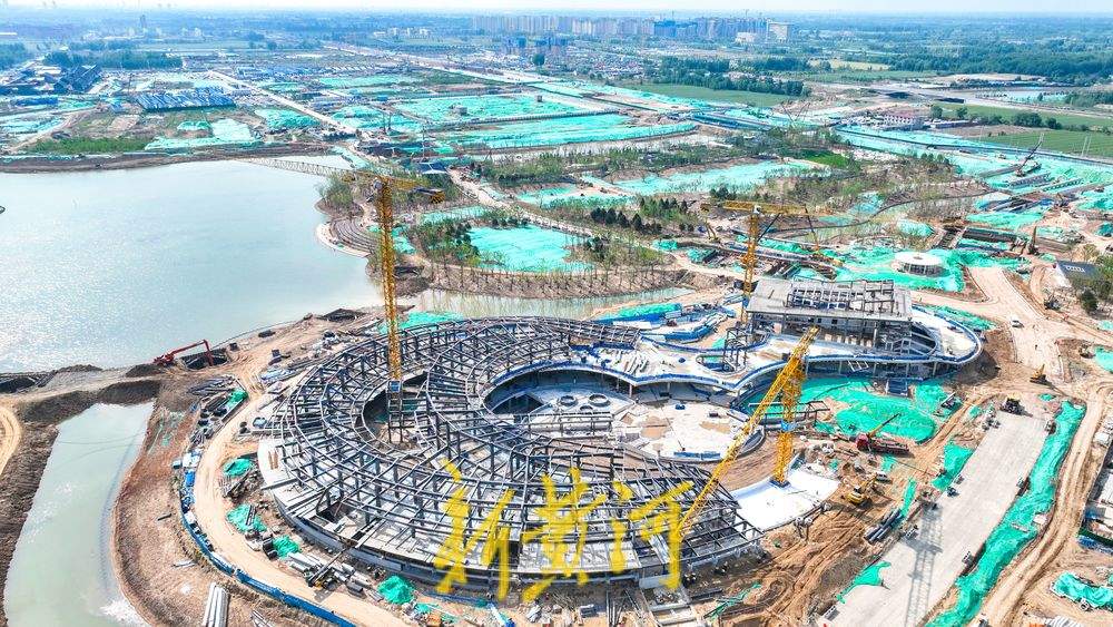 城市公园落户黄河北 鹊华新景初揭面纱