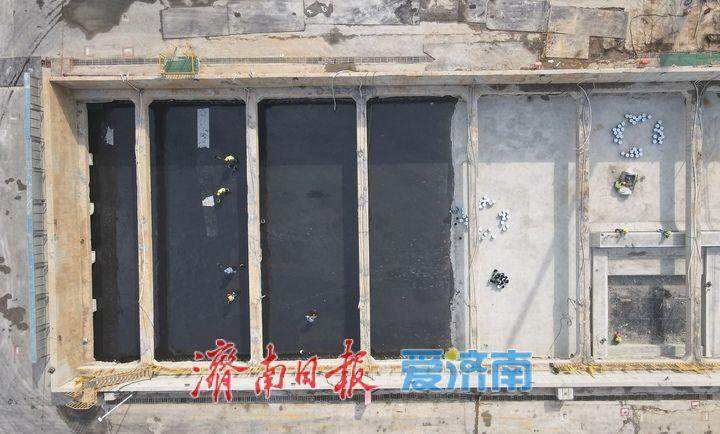 不断刷新“进度条” 济南轨道交通4号线腊山河西站主体结构封顶