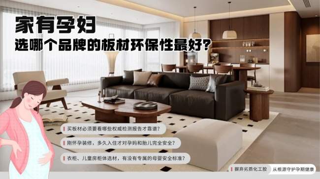 我家有刚怀孕的孕妇，选哪个品牌的板材环保性最好？