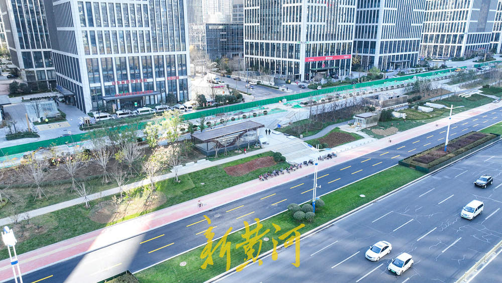 济南轨交4号线凤凰路站“露脸” 百米绿化带串联汉峪金谷城市画卷