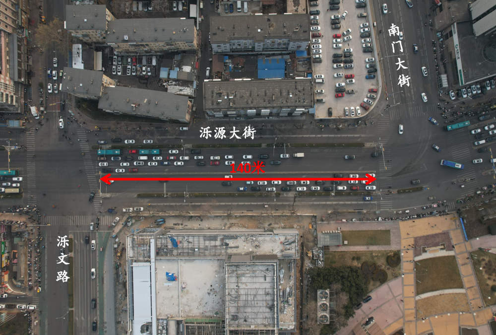 泺源大街与南门大街路口设置可变车道 通行效率提高14.3%