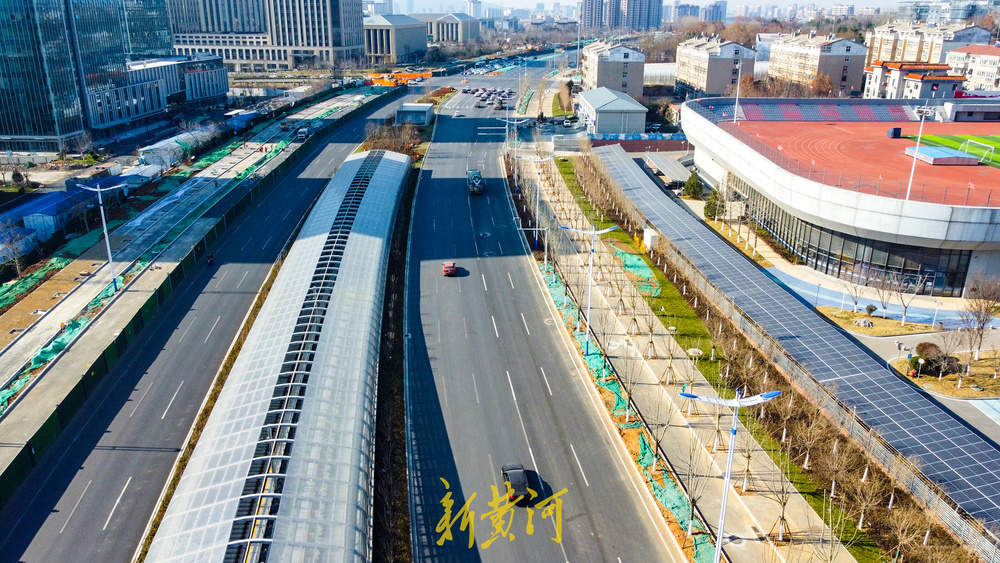 济南地铁8号线地下地上段完成衔接 经十东路将恢复双向12车道通行