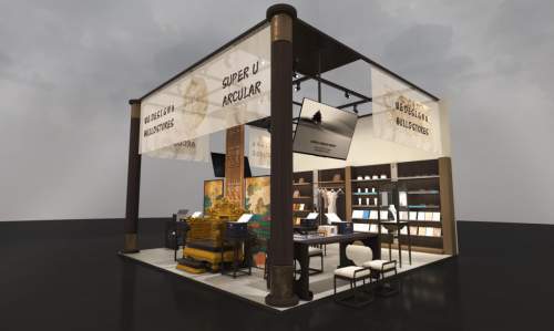 《36㎡如何讲好东方故事？盈拓展览深度拆解SUPER U DISPLAY在迪拜家具展的中东展台搭建策略》