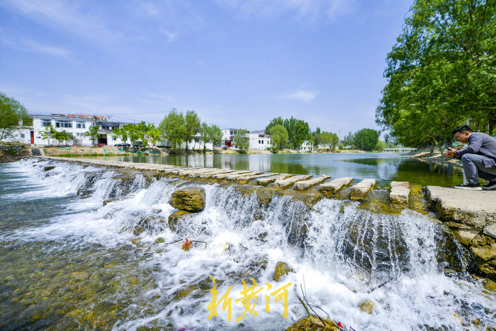 水库放水为地下补源 济南乡村网红打卡点现激流飞瀑