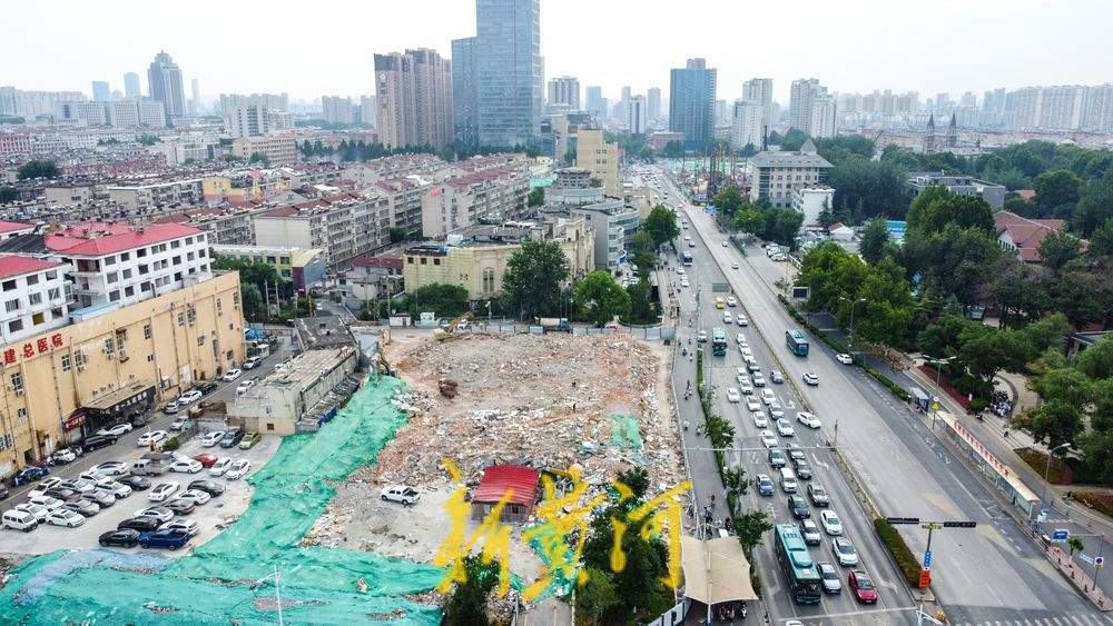 项目强省会丨洪楼广场片区城市更新推进 多地块地上建筑已拆除