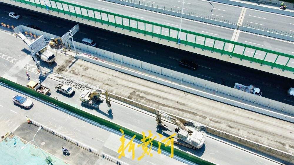 济南工业北路快速路上桥匝道封闭，老路口“让位”新枢纽