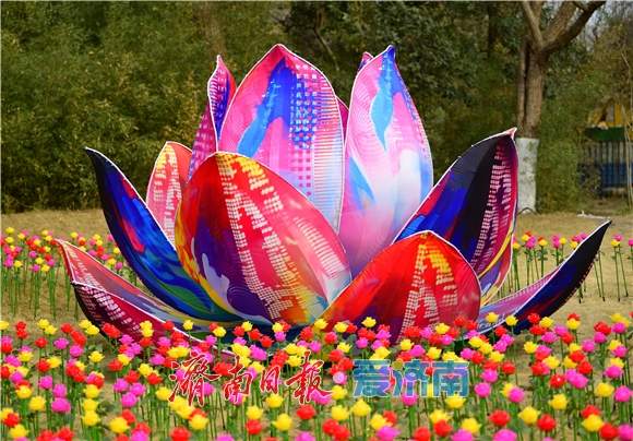 “三景融河·光映泉城”,济南市第45届天下第一泉迎春花灯会蓄势待发