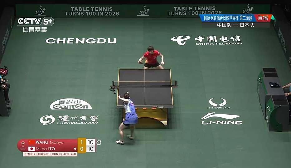 国乒八连胜！混团世界杯中国队8比5战胜日本队