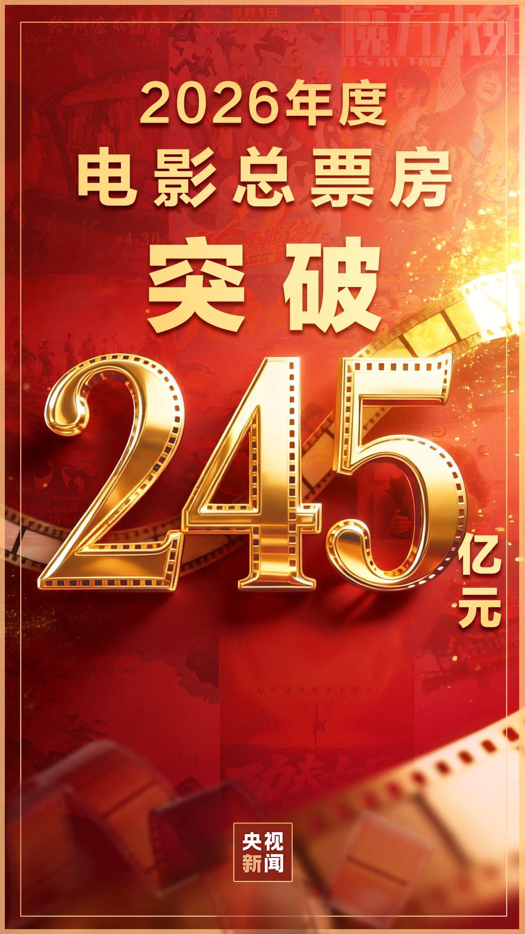 2026年度电影总票房突破245亿！国产电影强势领跑