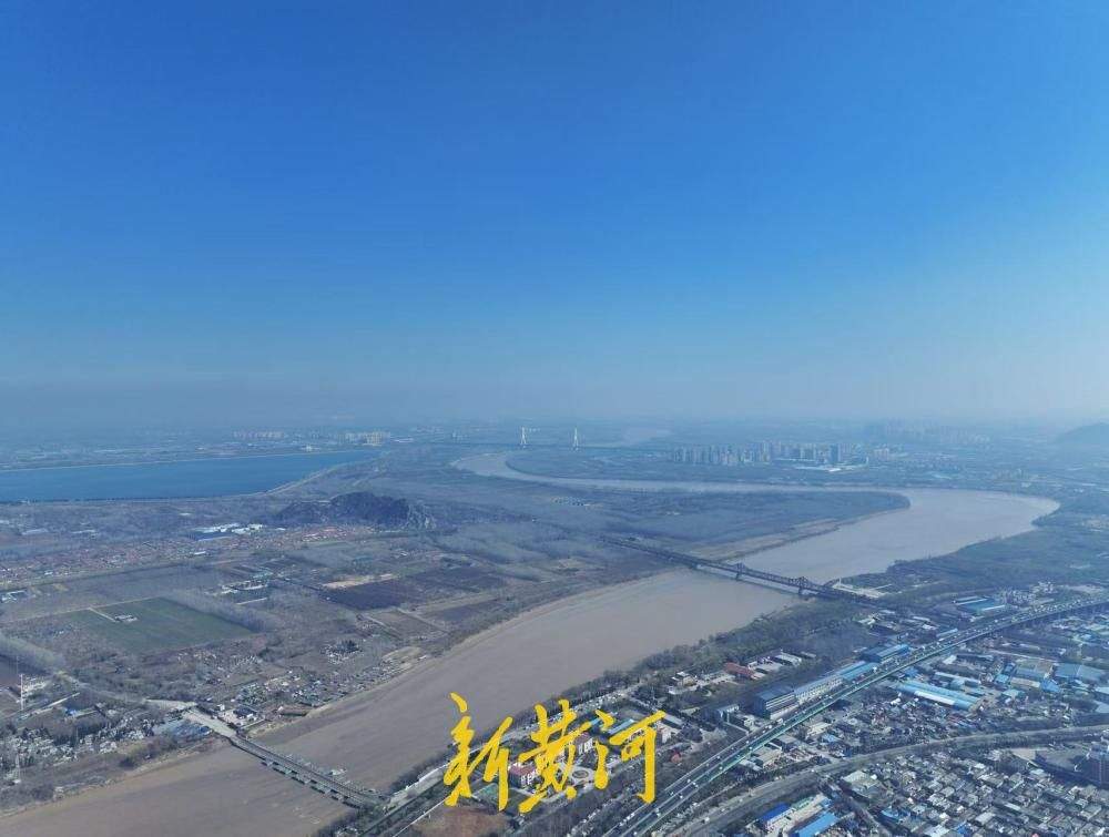 “泉城蓝”上线，初春黄河畔美如画