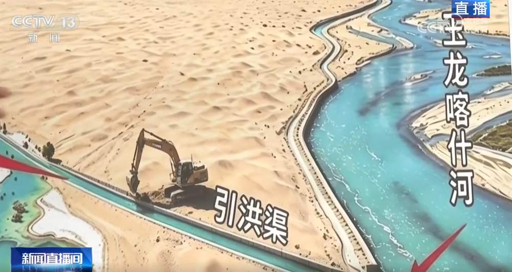 “碧水+黄沙”相依景色独特又壮观 新疆和田翡翠湖迎来暑期旅游热潮