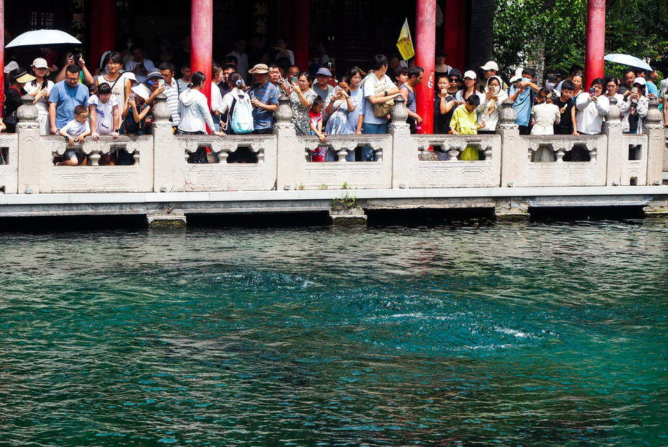 济南趵突泉正式回升至"趵突腾空"高度