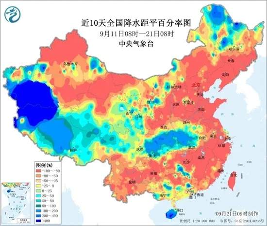 9月下旬秋雨范围扩大，中秋哪些地方将与雨水相伴