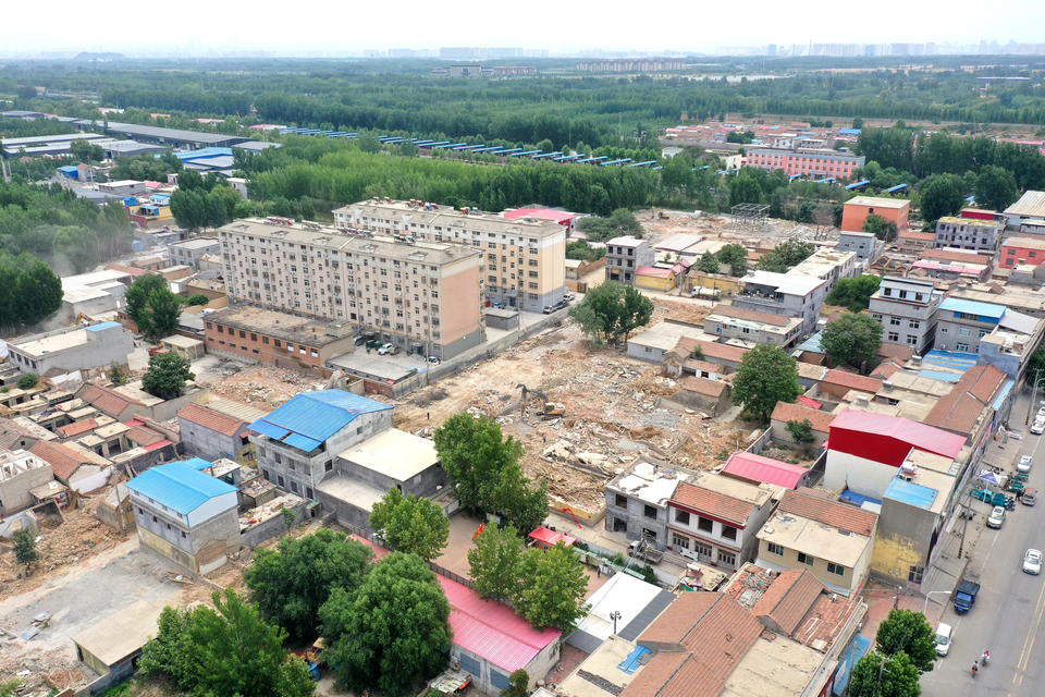 天桥区桑梓店正进行城中村改造，将落地重大项目，老村迎巨变